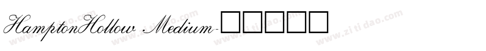HamptonHollow Medium字体转换